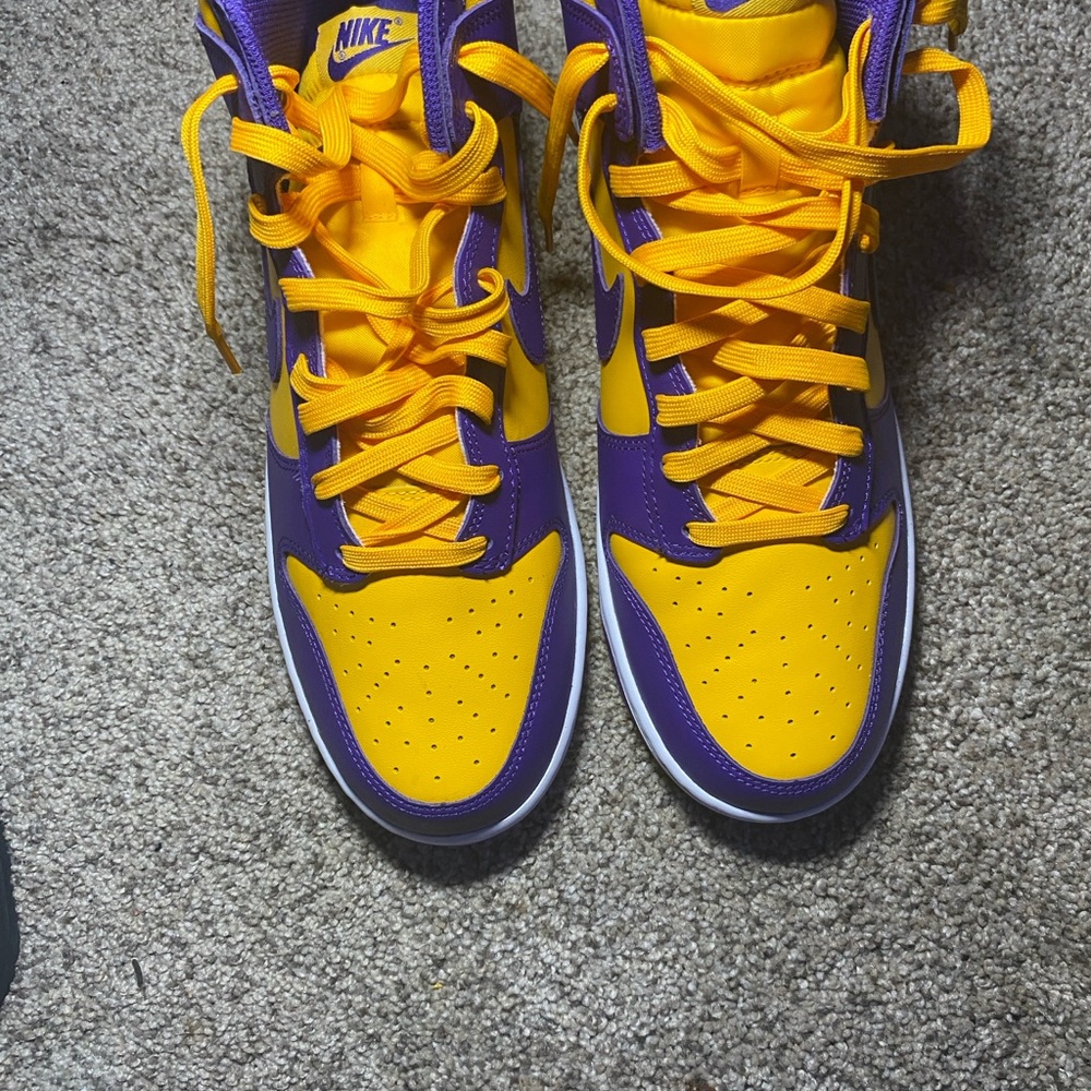 Nike Bold Yellow and Purple Shoes